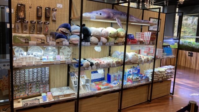 山梨県立富士湧水の里水族館のおみやげ